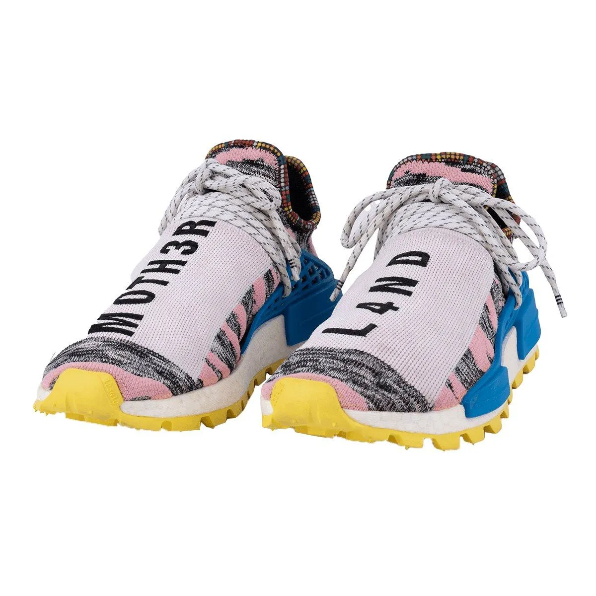 Adidas Pharrell X Nmd Human Race Trail Solar Pack Sneakers Sport Shoes Fabric Multicolour Colour For Men