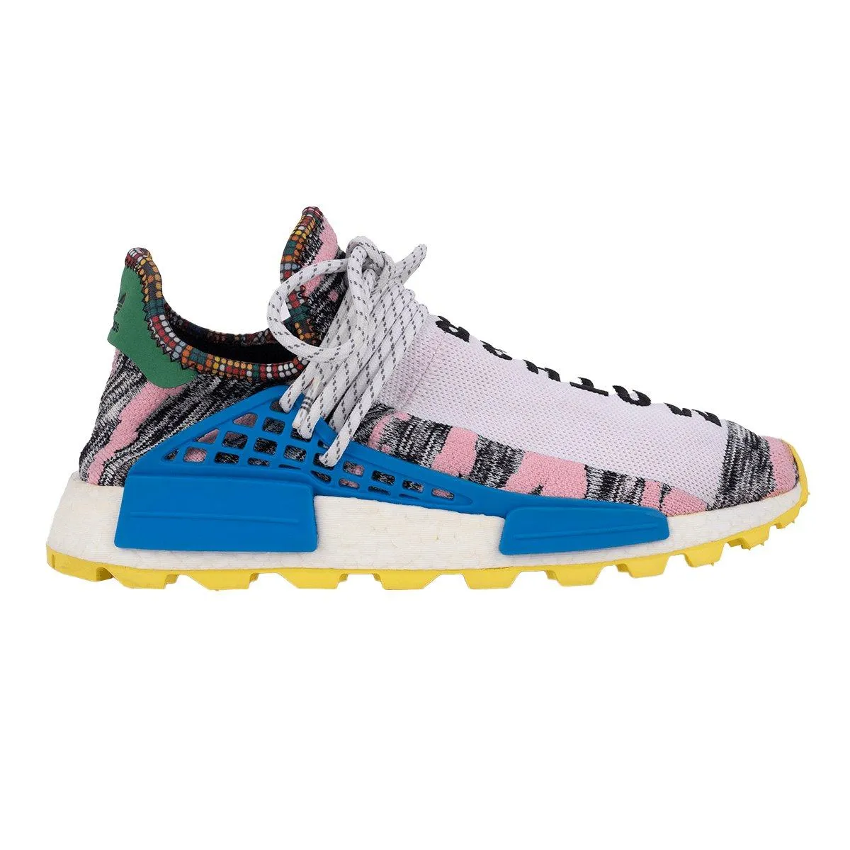 Adidas Pharrell X Nmd Human Race Trail Solar Pack Sneakers Sport Shoes Fabric Multicolour Colour For Men