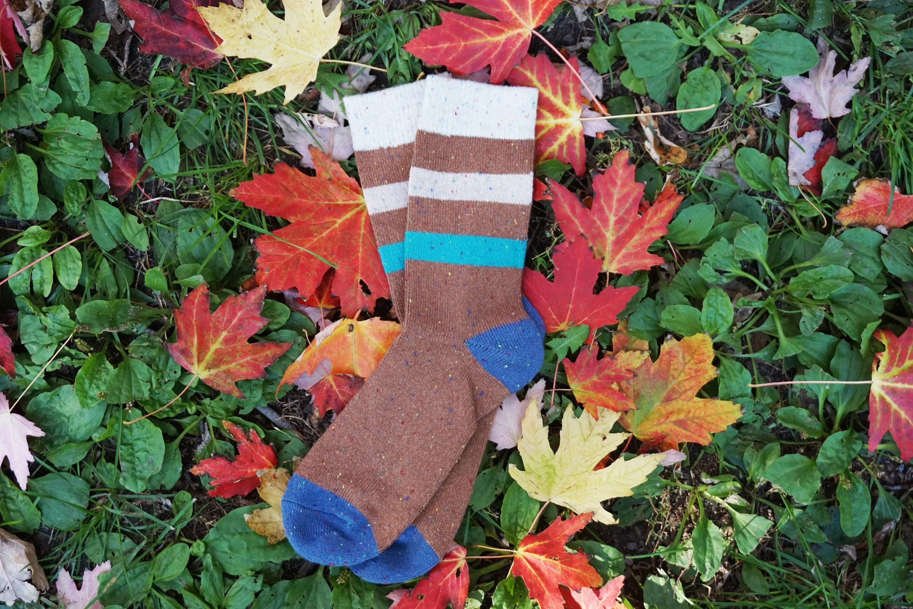 Best Seller  | Wool Socks | Caramel Stripes