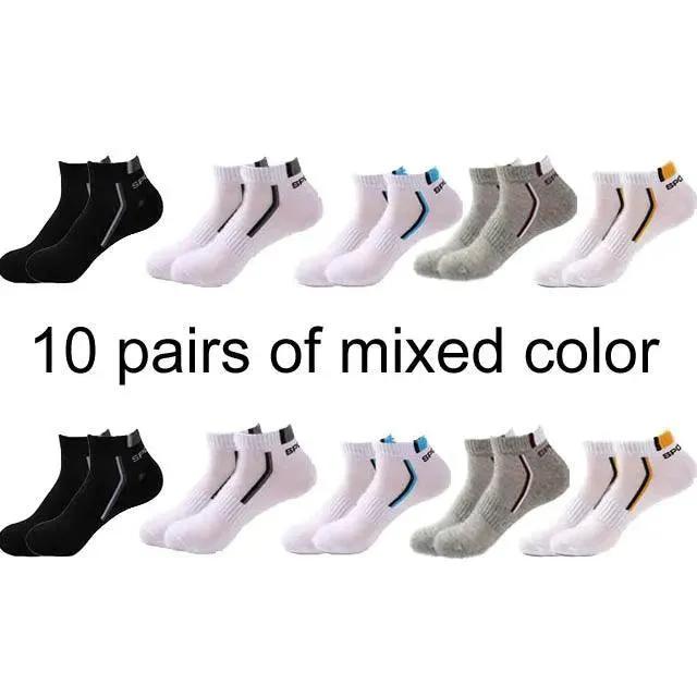 Breathable Cotton Ankle Socks: Stylish Athletic Footwear