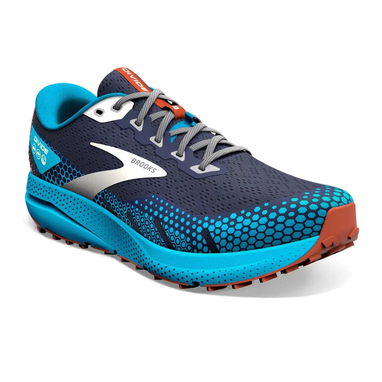 Brooks Divide 3 (Men's) - Peacoat/Atomic Blue/Rooibos