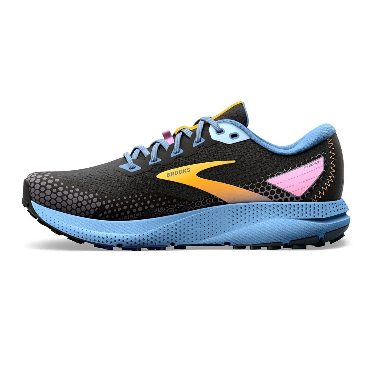 Brooks Divide 3 (Women's) - Black/Blue/Yellow