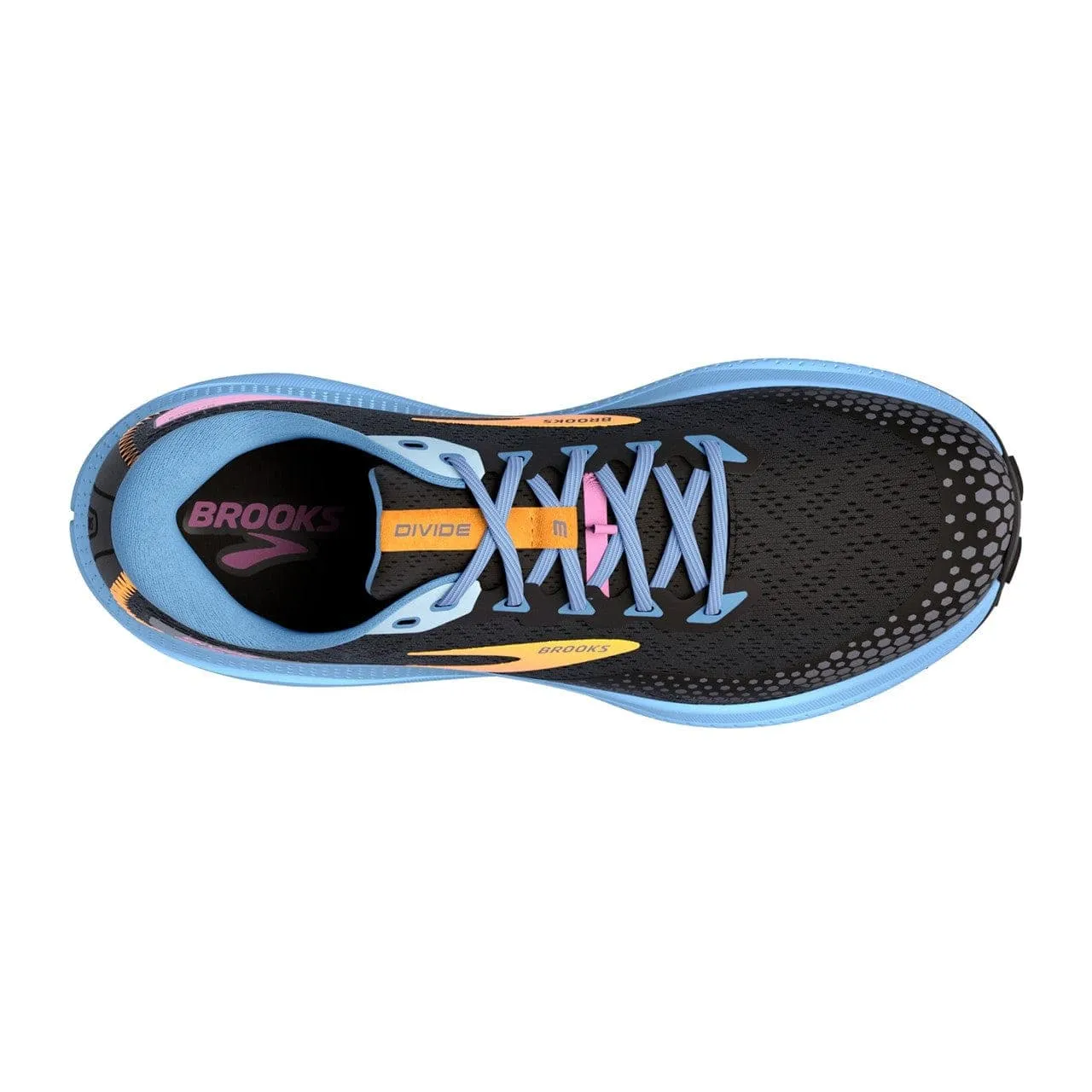 Brooks Divide 3 (Women's) - Black/Blue/Yellow