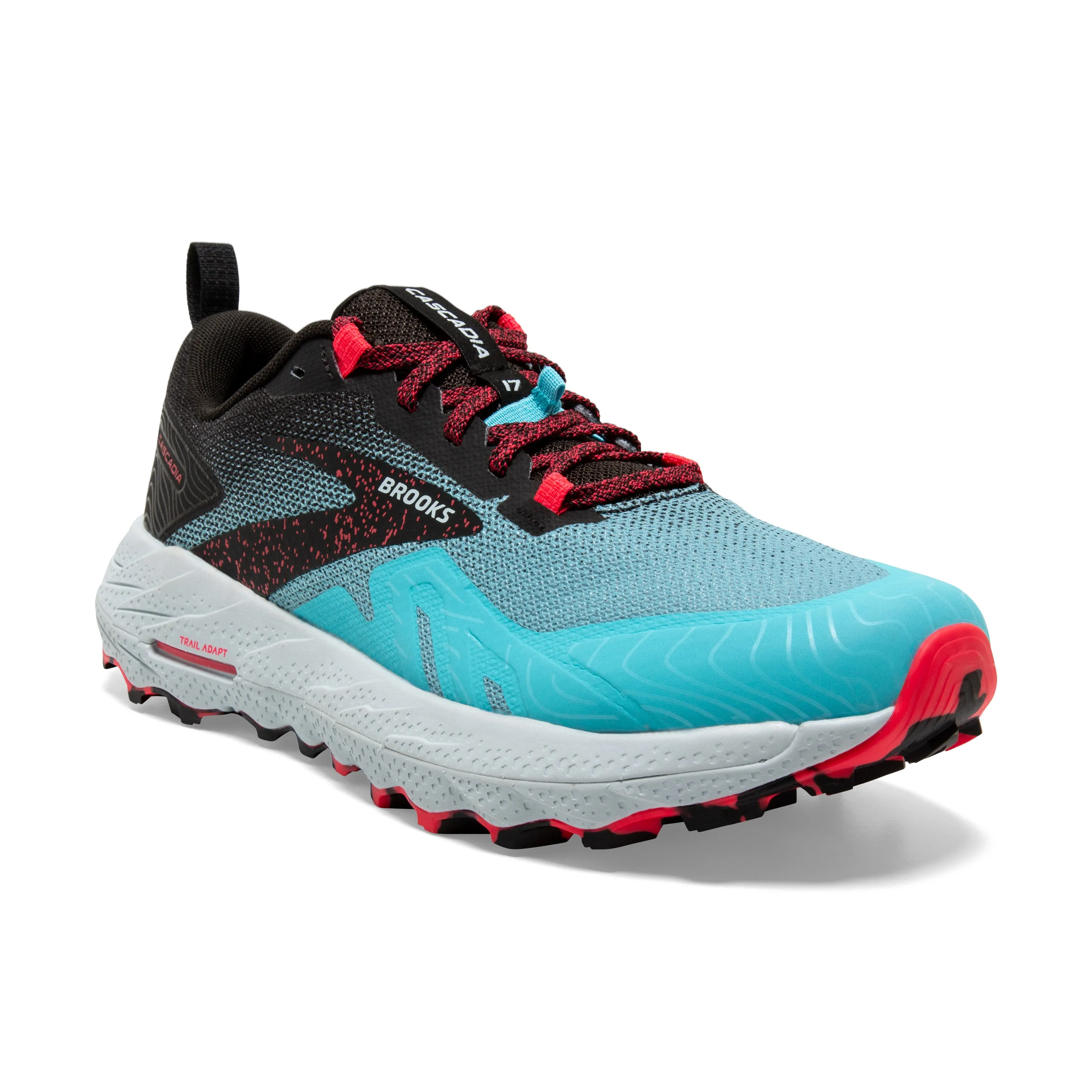 Brooks Womens Trainer Cascadia 17 Bluefish/Black/Diva Pink