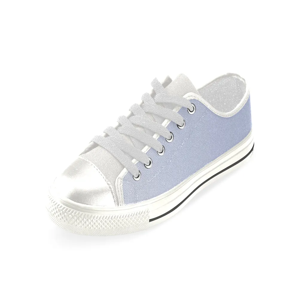 Buy Women's Light Blue Solids Print Canvas Low Top Shoes at TFS