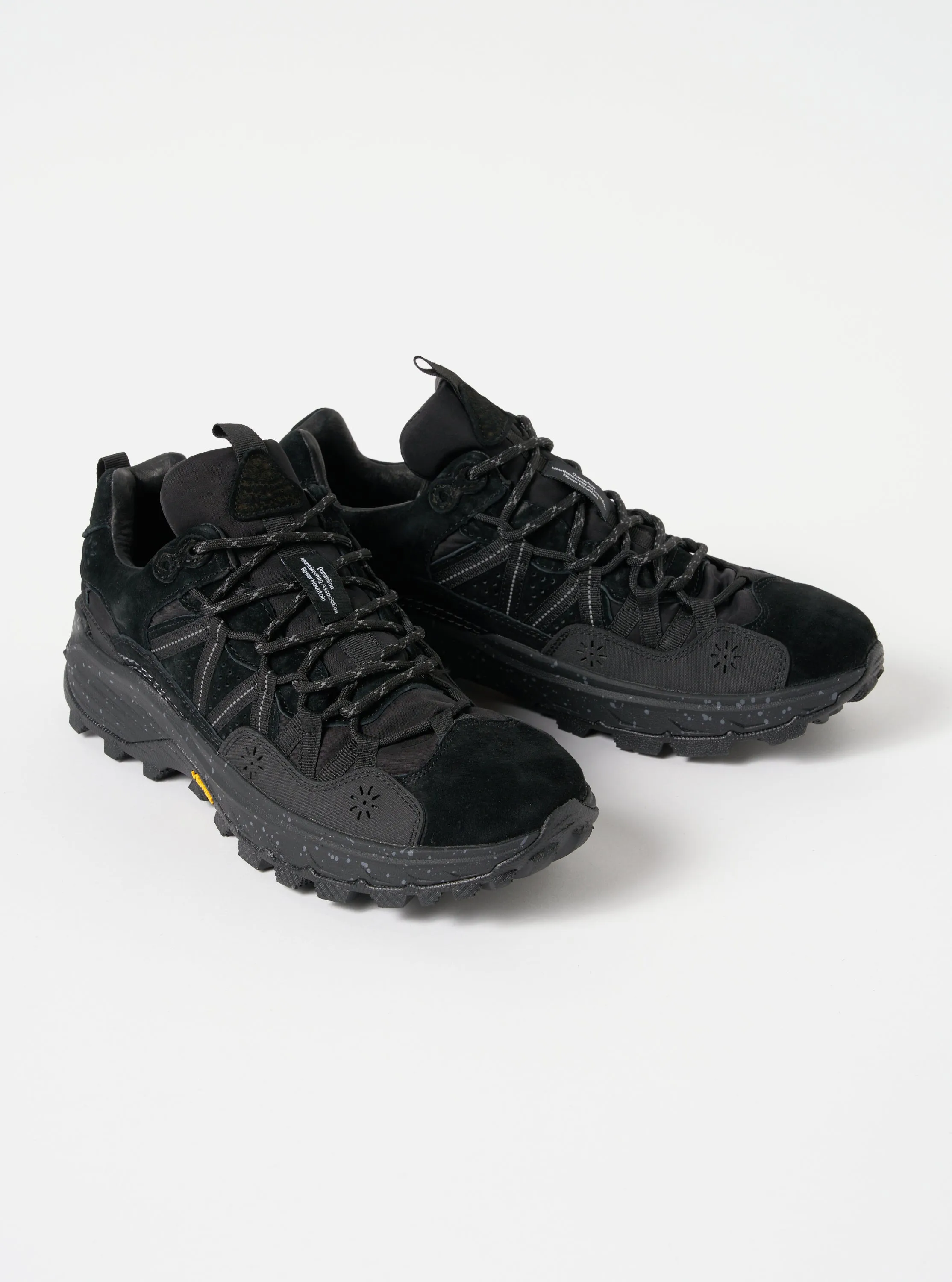 Flower Mountain Iwano Uni in Black Suede/Nylon