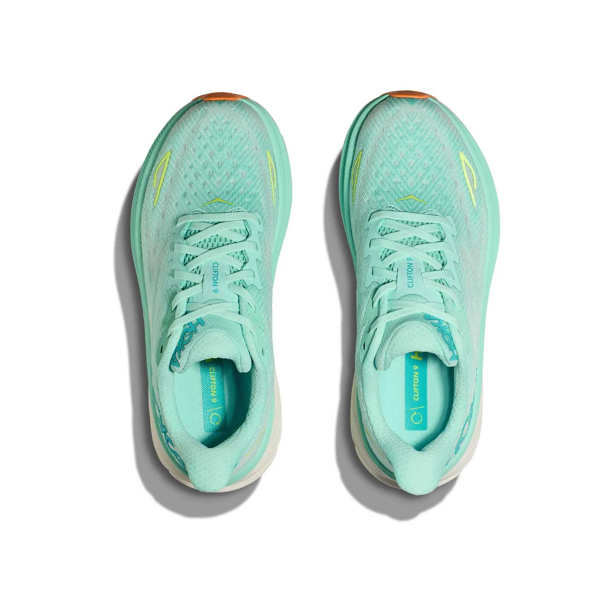 HOKA | Women's Clifton 9 Running Shoes - Seafoam/Aqua Breeze