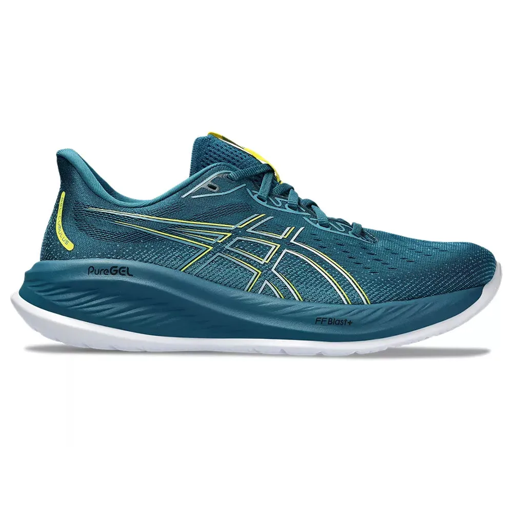 Men's Asics Gel-Cumulus 26, Evening Teal/Bright Yellow, 7.5 D Medium