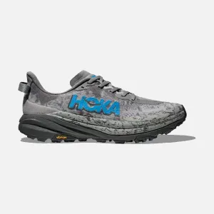 Men's Speedgoat 6 Wide (Galactic Grey/Hoka Blue)