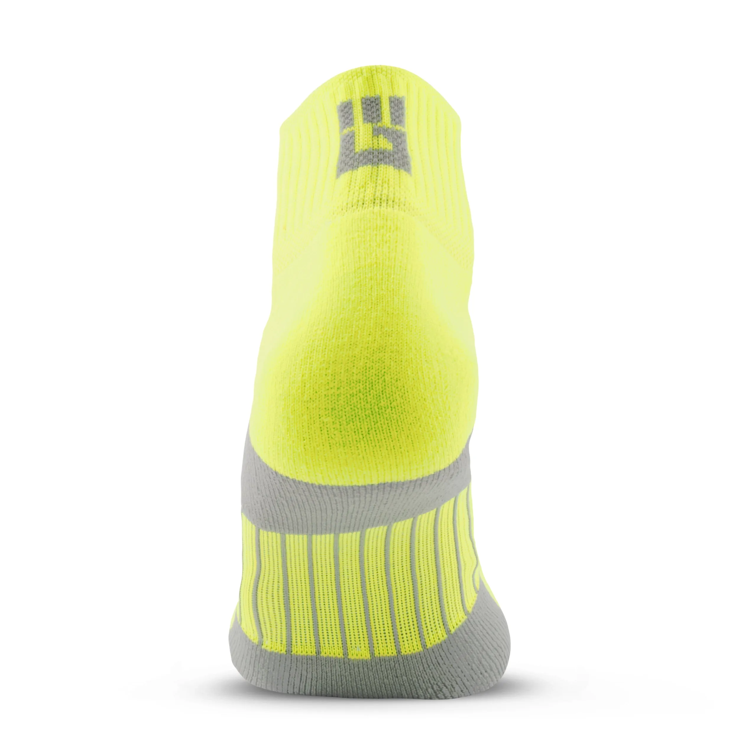 MudGear Quarter (¼) Crew Socks - Neon Yellow (2 pair pack)