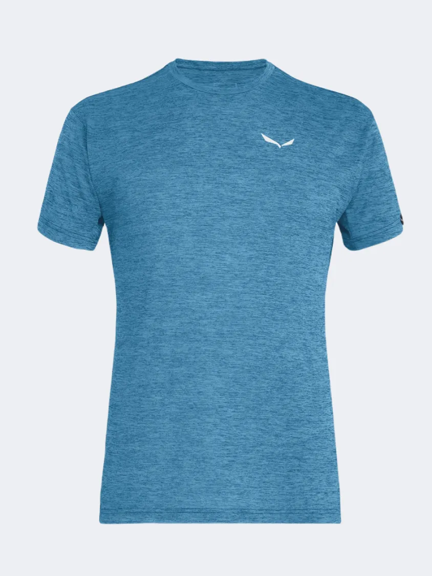 Salewa Puez Melange Dry Men Hiking T-Shirt Blue Cendre/Melange